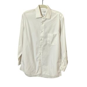 Van Heusen Regular Fit White Dress Shirt Men’s 15.5 32/33